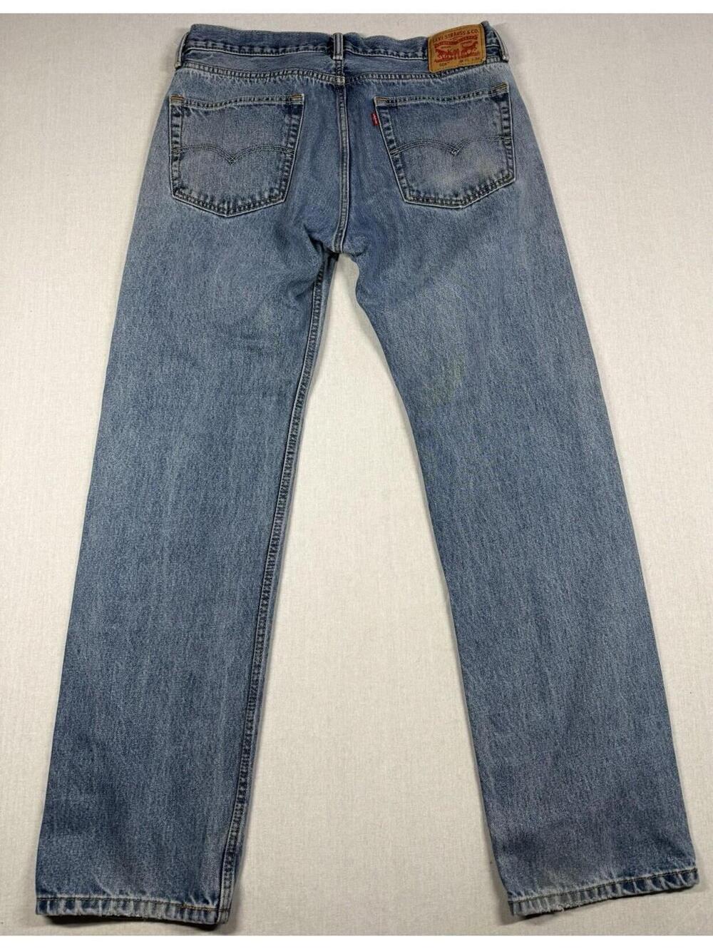 Levi's 505 Jeans Men 36x34 (36x33) Straight Leg Cotton Western Work Wear‎